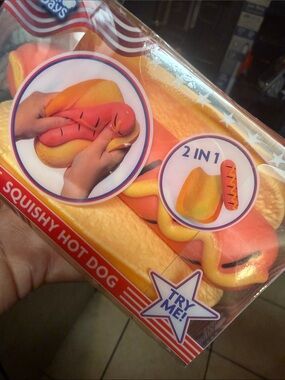 🌭Squishy Hot Dog Stress Toy - m sunny days 🌭